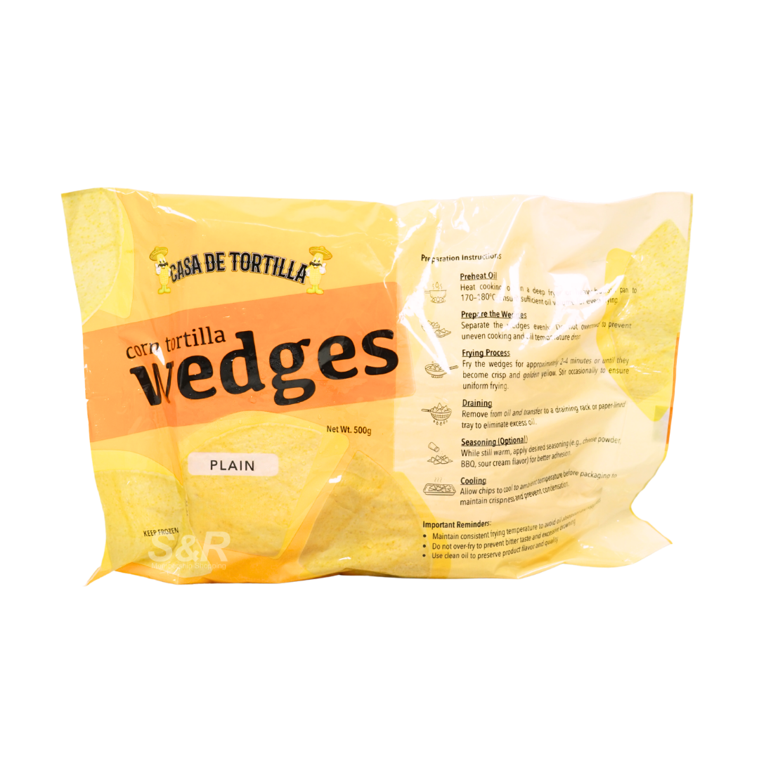 Casa De Tortilla Plain Corn Tortilla Wedges 500g